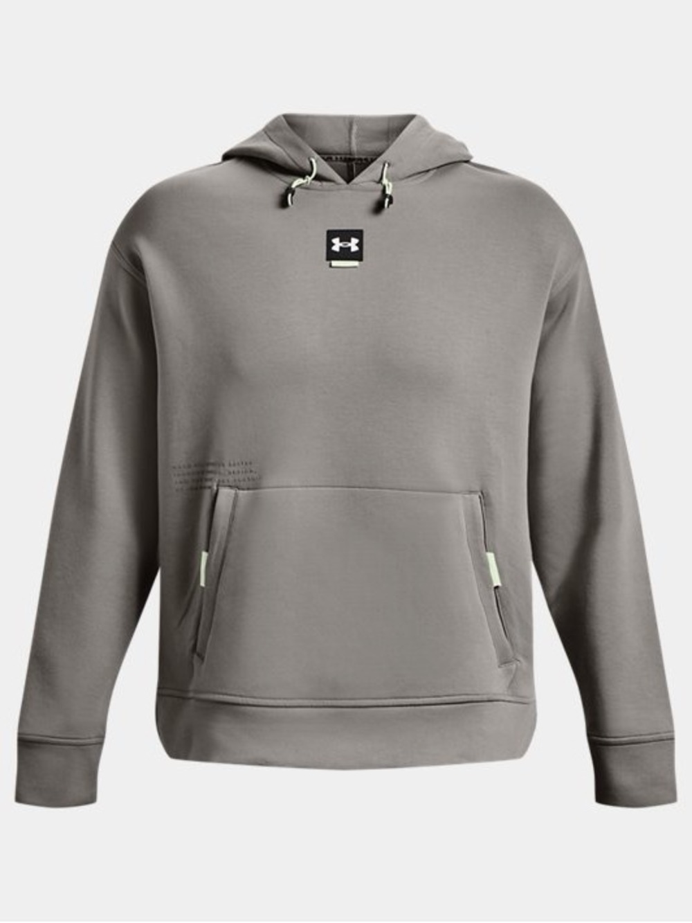 Under Armour Men’s Gray Crewneck Hoodie with Subtle Accent
